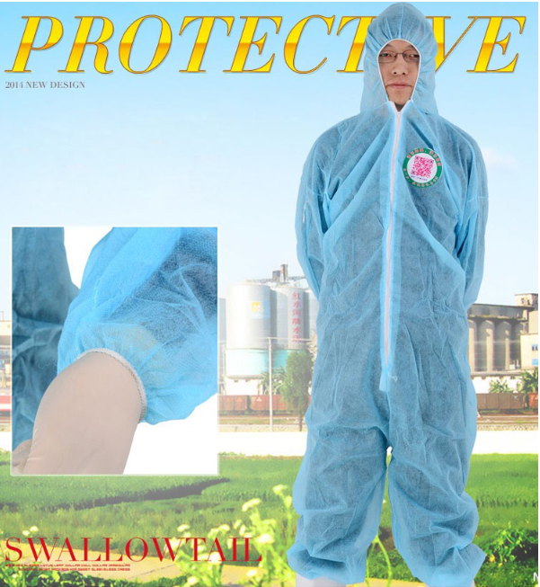 2017 Factory Wholesale Custom Made Nonwoven Coverall With Cap 