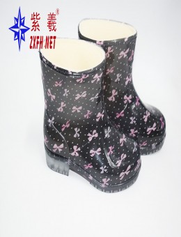 Fashion Pvc Rain Boots High quality plus velvet rain boots
