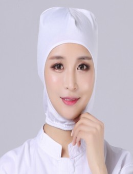 White elastic anti-dust breathable polyester inner cap net cap clean and hygienic for men and women