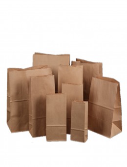 Wholesale kraft food paper bag grocery sandwich takeaway fast food packaging bag