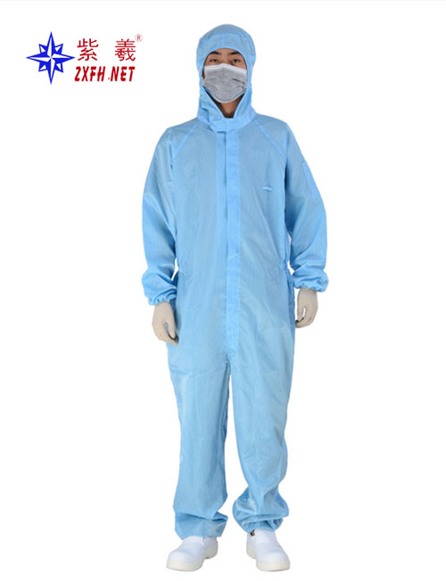 Antistatic coverall with cap
